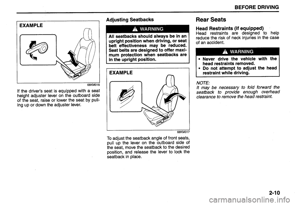 SUZUKI ALTO 2010 Owners Manual SUZUKI ALTO 2010 Owners Manual