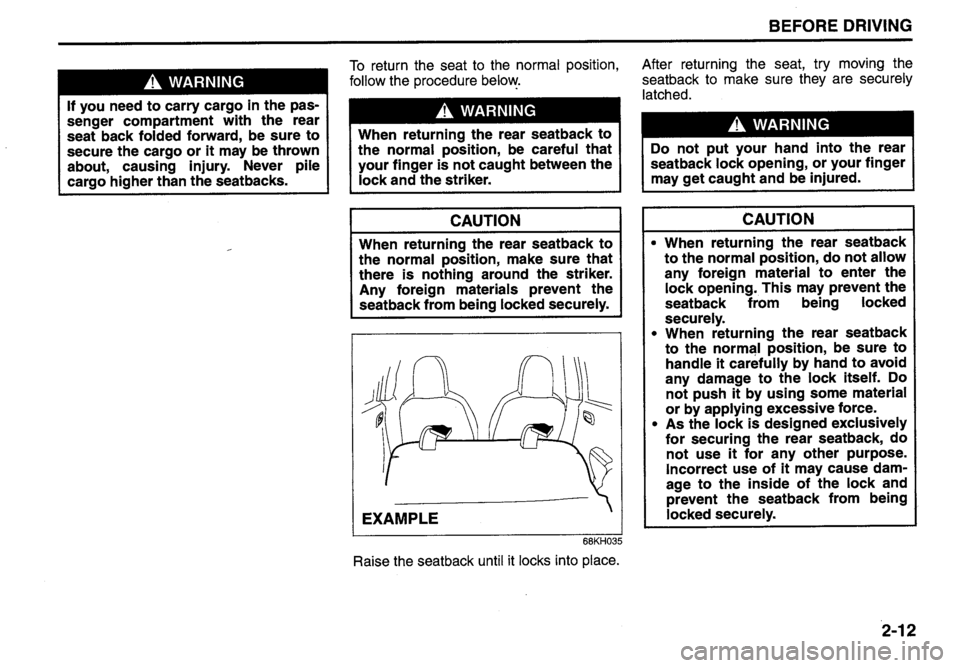 SUZUKI ALTO 2009 Owners Manual 