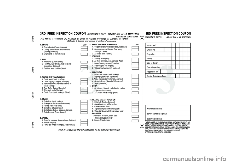 SUZUKI CELERIO 2014  Owners Manual 