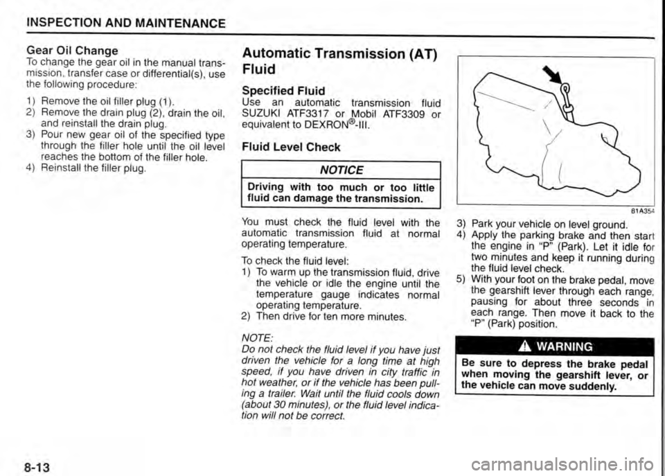 SUZUKI JIMNY 2010 Owners Manual SUZUKI JIMNY 2010 Owners Manual