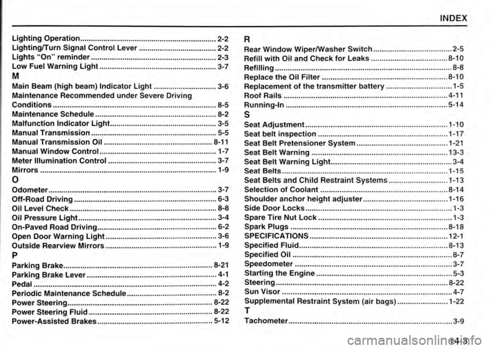 SUZUKI JIMNY 2012  Owners Manual 