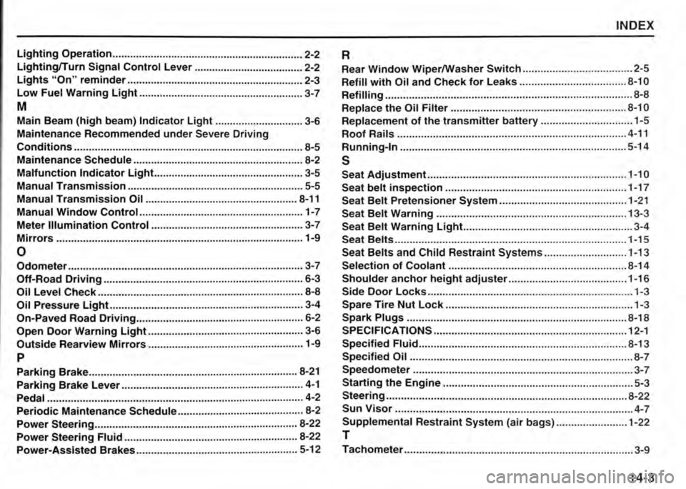 SUZUKI JIMNY 2006  Owners Manual 