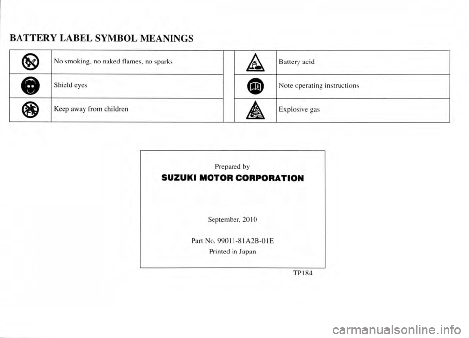 SUZUKI JIMNY 2006  Owners Manual 