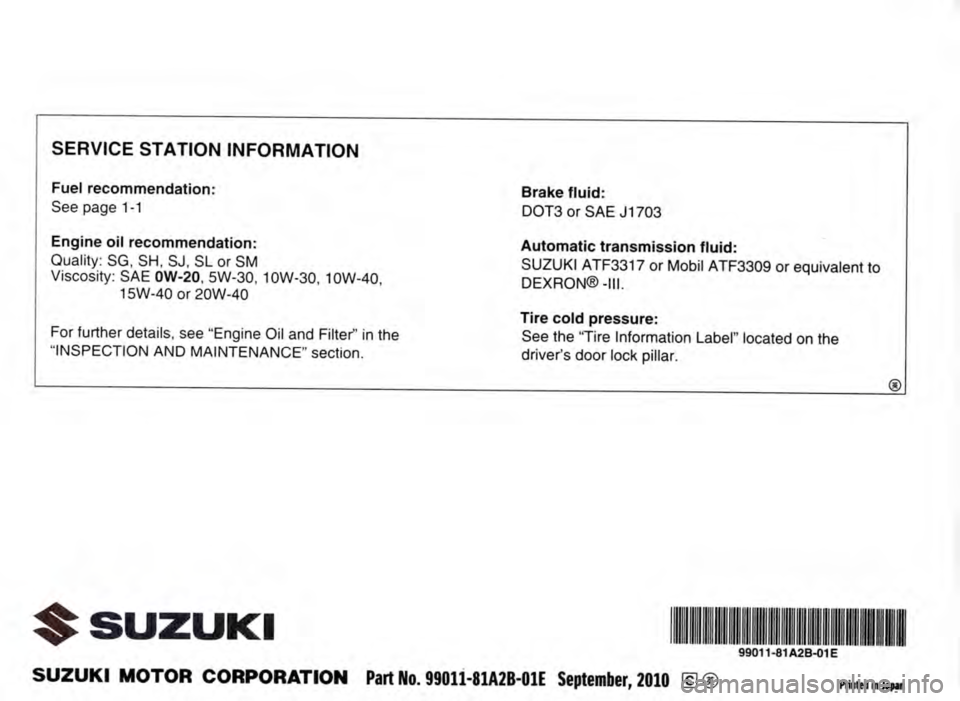 SUZUKI JIMNY 2007 Owners Manual SUZUKI JIMNY 2007 Owners Manual