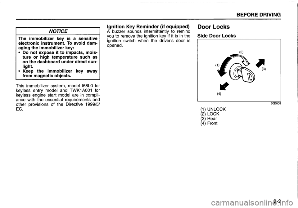 SUZUKI SWIFT 2014 Owners Manual 