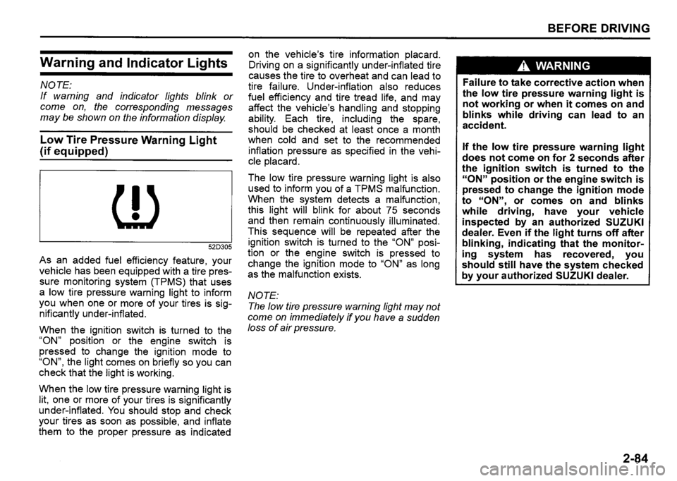 SUZUKI SX4 2020 Owners Manual SUZUKI SX4 2020 Owners Manual