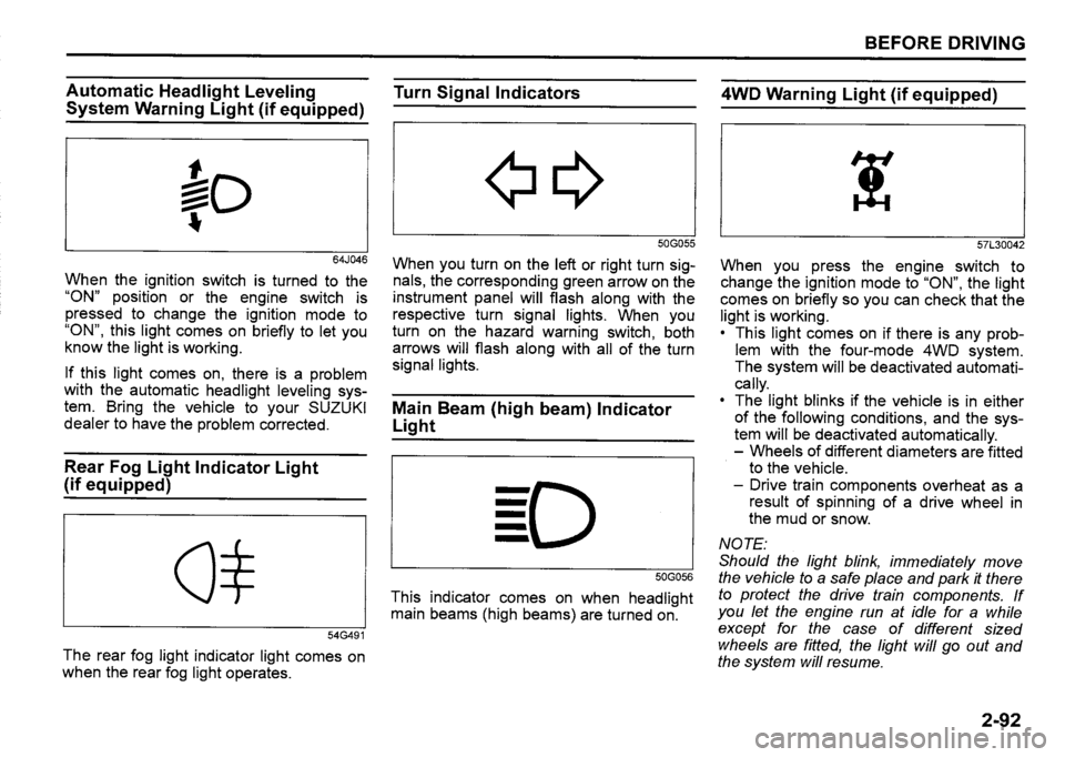 SUZUKI SX4 2020 Owners Manual SUZUKI SX4 2020 Owners Manual