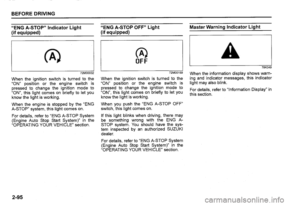 SUZUKI SX4 2020 Owners Manual SUZUKI SX4 2020 Owners Manual