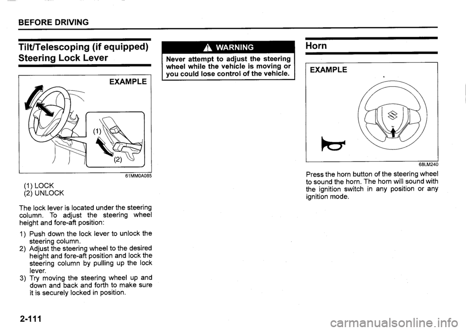 SUZUKI SX4 2020 Owners Manual SUZUKI SX4 2020 Owners Manual