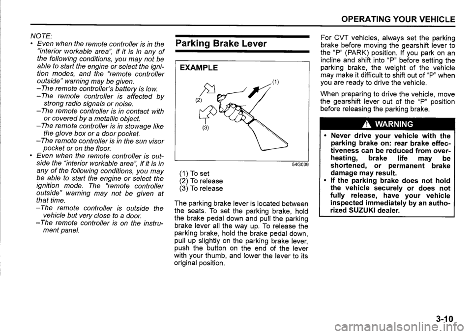 SUZUKI SX4 2020 Owners Manual SUZUKI SX4 2020 Owners Manual