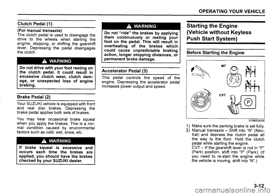 SUZUKI SX4 2020 Owners Manual SUZUKI SX4 2020 Owners Manual