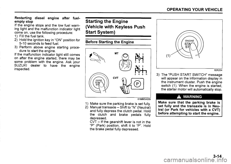SUZUKI SX4 2020 Owners Manual SUZUKI SX4 2020 Owners Manual