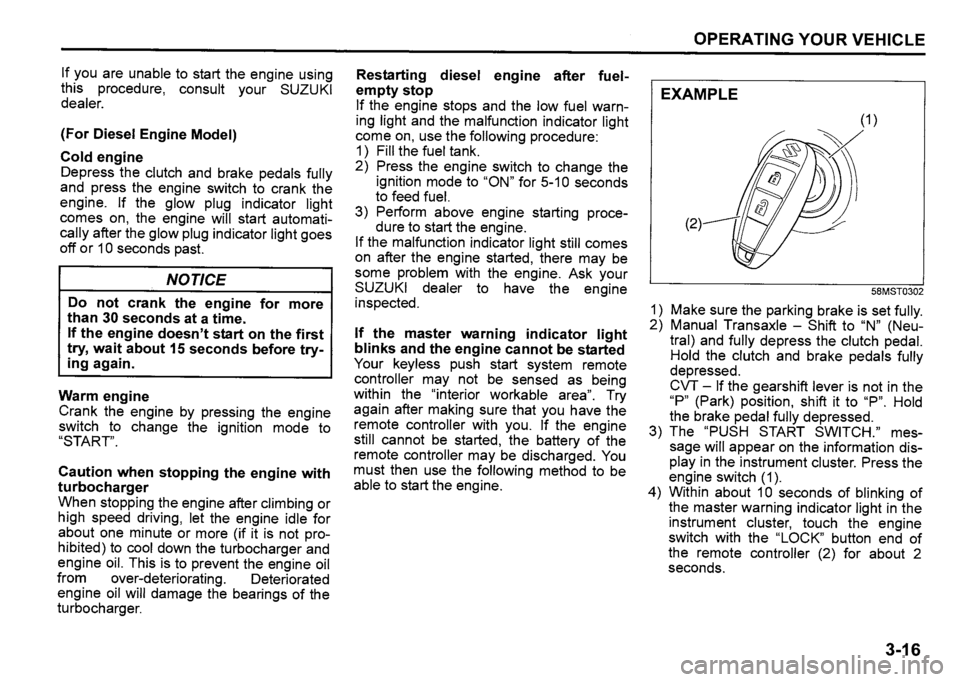 SUZUKI SX4 2020 Owners Manual SUZUKI SX4 2020 Owners Manual