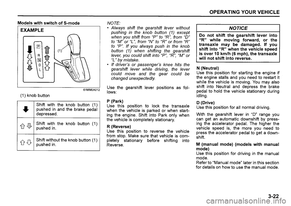 SUZUKI SX4 2020 Owners Manual SUZUKI SX4 2020 Owners Manual