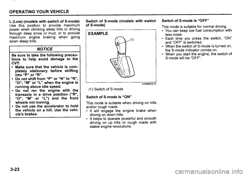 SUZUKI SX4 2020 Owners Manual SUZUKI SX4 2020 Owners Manual