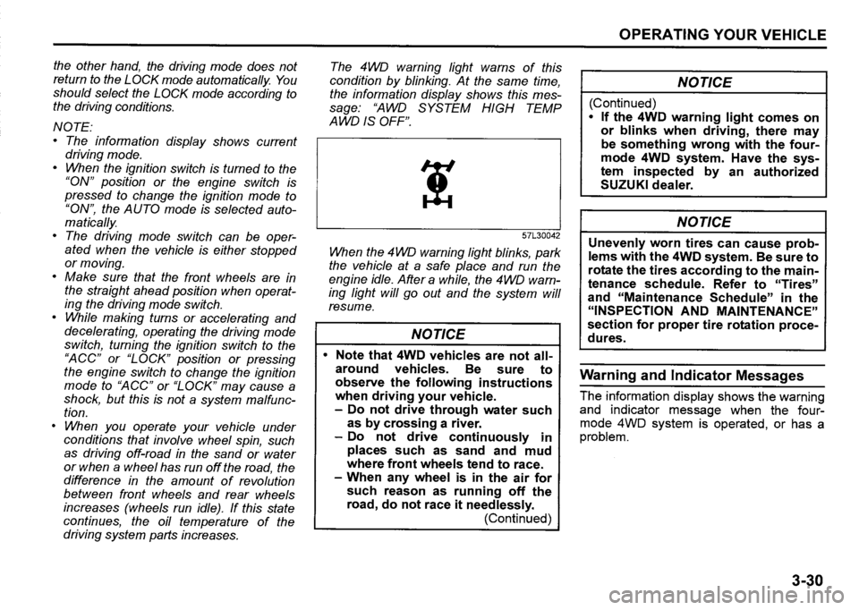 SUZUKI SX4 2020 Owners Manual SUZUKI SX4 2020 Owners Manual