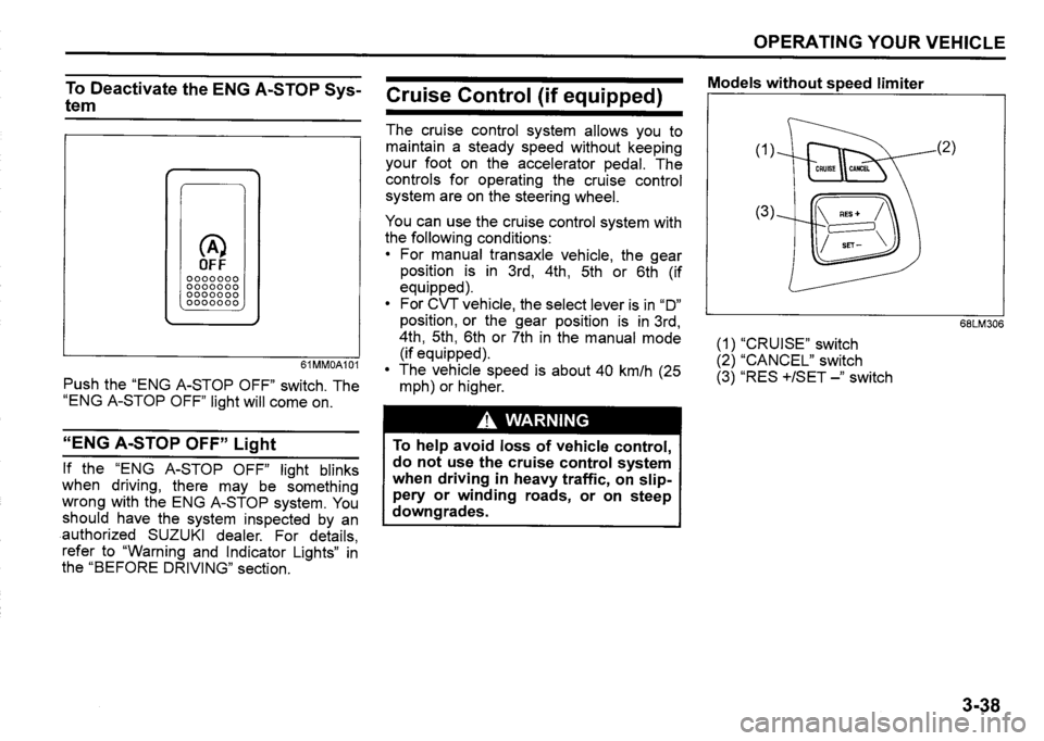 SUZUKI SX4 2020 Owners Manual SUZUKI SX4 2020 Owners Manual