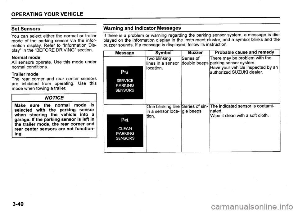 SUZUKI SX4 2020 Owners Manual SUZUKI SX4 2020 Owners Manual