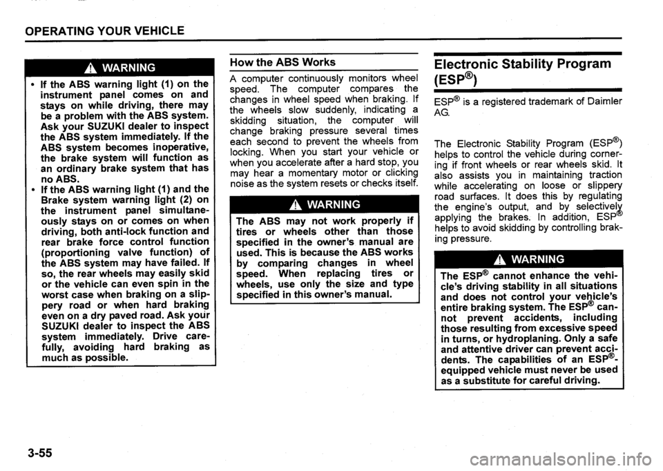 SUZUKI SX4 2020 Owners Manual SUZUKI SX4 2020 Owners Manual