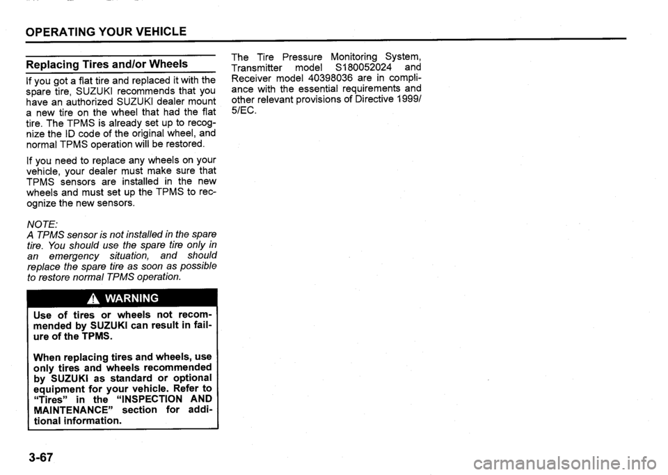 SUZUKI SX4 2020 Owners Manual SUZUKI SX4 2020 Owners Manual