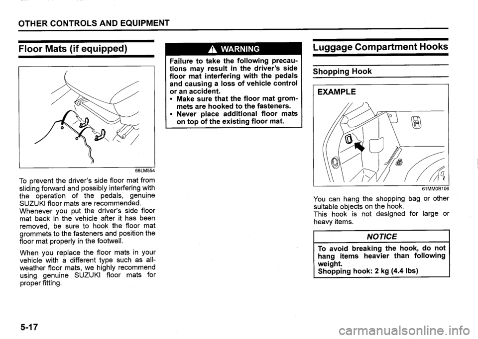 SUZUKI SX4 2020 Owners Manual SUZUKI SX4 2020 Owners Manual