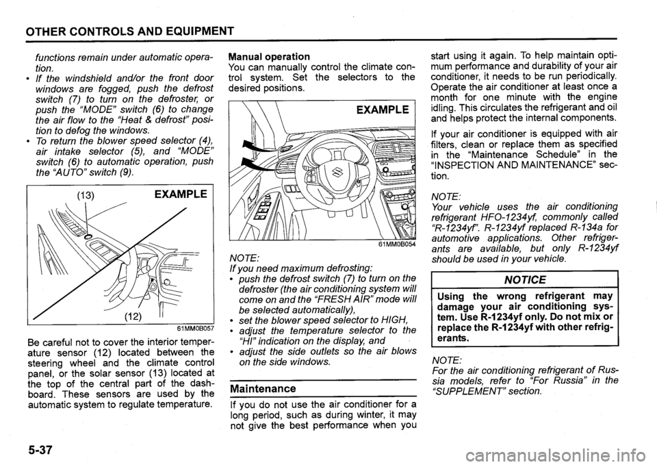 SUZUKI SX4 2020 Owners Manual SUZUKI SX4 2020 Owners Manual
