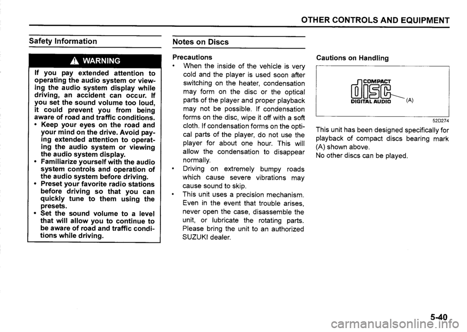 SUZUKI SX4 2020 Owners Manual SUZUKI SX4 2020 Owners Manual