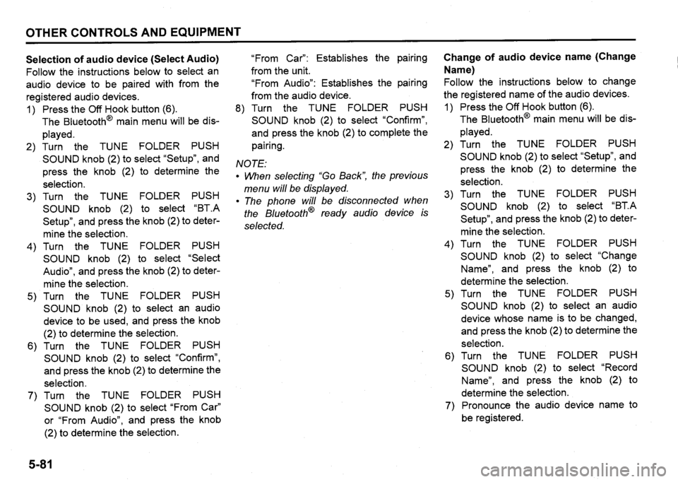 SUZUKI SX4 2020 Owners Manual SUZUKI SX4 2020 Owners Manual