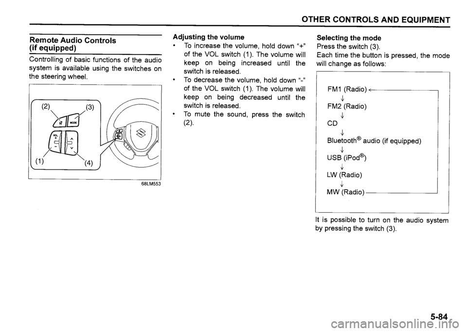 SUZUKI SX4 2020 Owners Manual SUZUKI SX4 2020 Owners Manual