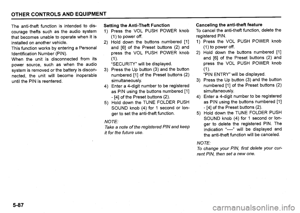 SUZUKI SX4 2020 Owners Manual SUZUKI SX4 2020 Owners Manual