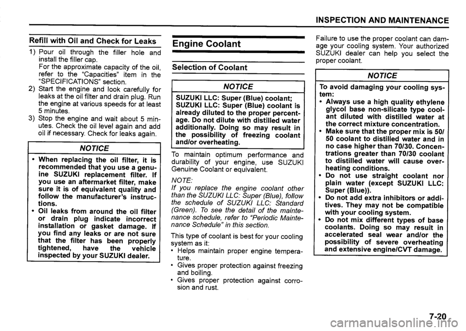 SUZUKI SX4 2020 Owners Manual SUZUKI SX4 2020 Owners Manual