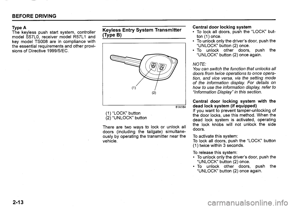 SUZUKI SX4 2022 Owners Guide 