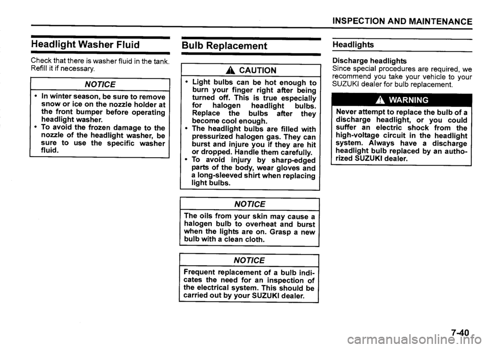 SUZUKI SX4 2020 Owners Manual SUZUKI SX4 2020 Owners Manual