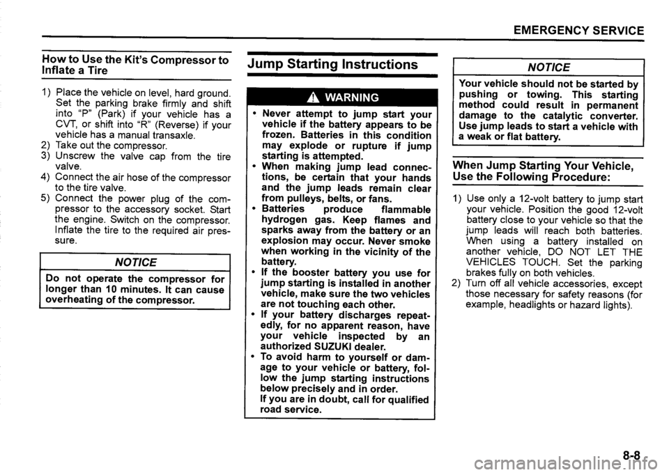 SUZUKI SX4 2020 Owners Manual SUZUKI SX4 2020 Owners Manual