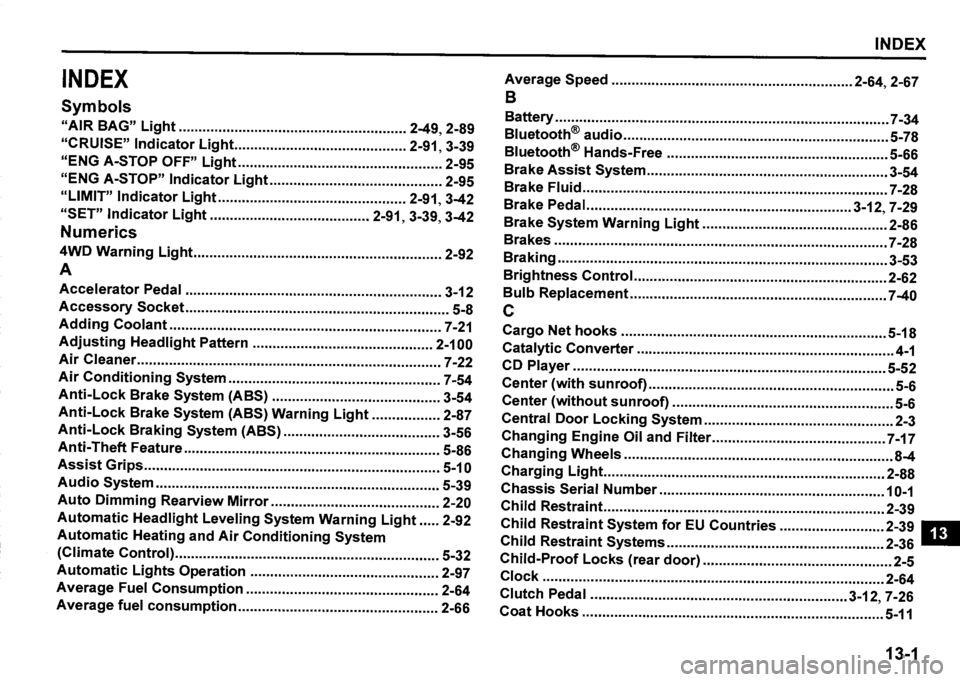 SUZUKI SX4 2020 Owners Manual SUZUKI SX4 2020 Owners Manual