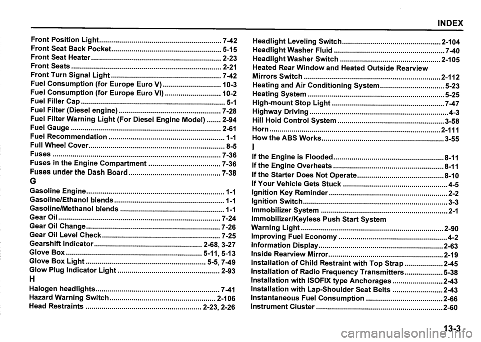 SUZUKI SX4 2020 Owners Manual SUZUKI SX4 2020 Owners Manual