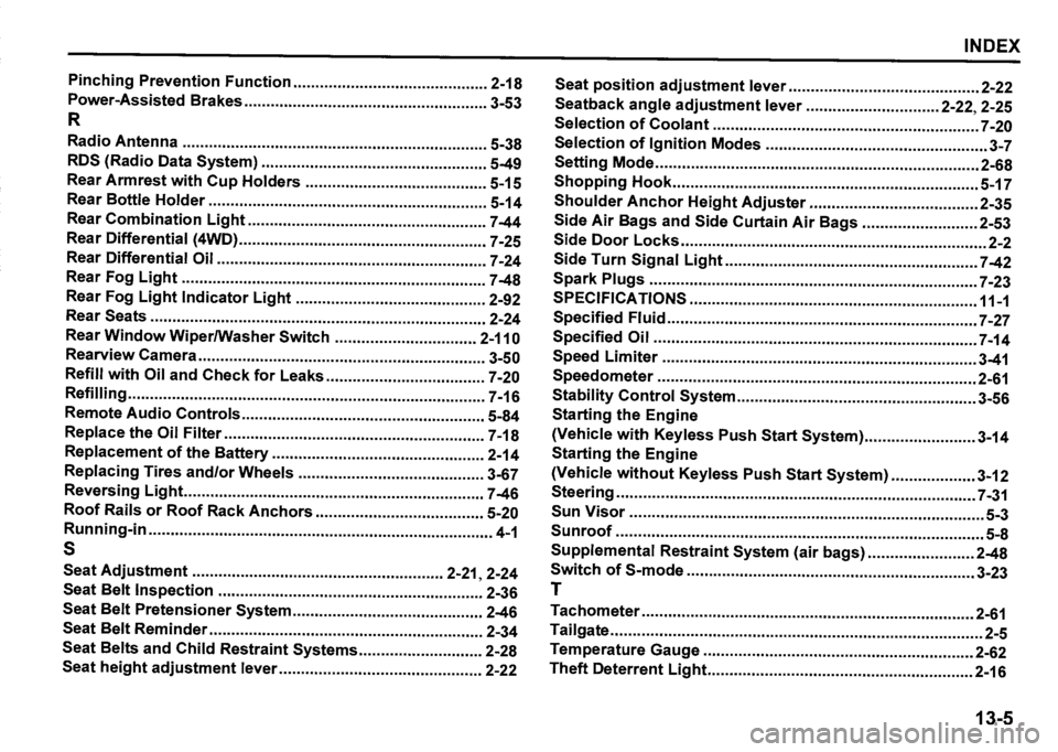 SUZUKI SX4 2020 Owners Manual SUZUKI SX4 2020 Owners Manual