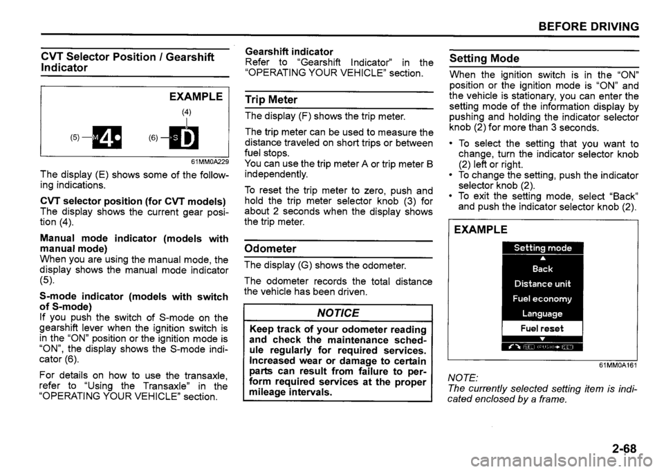 SUZUKI SX4 2020 Owners Manual SUZUKI SX4 2020 Owners Manual