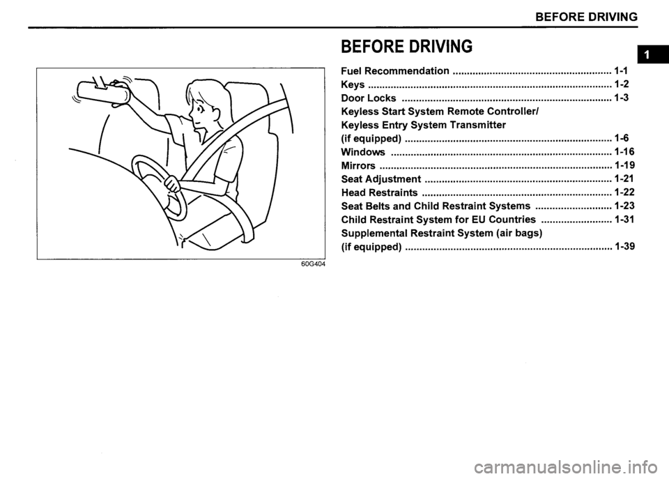 SUZUKI SX4 2012 User Guide SUZUKI SX4 2012 User Guide