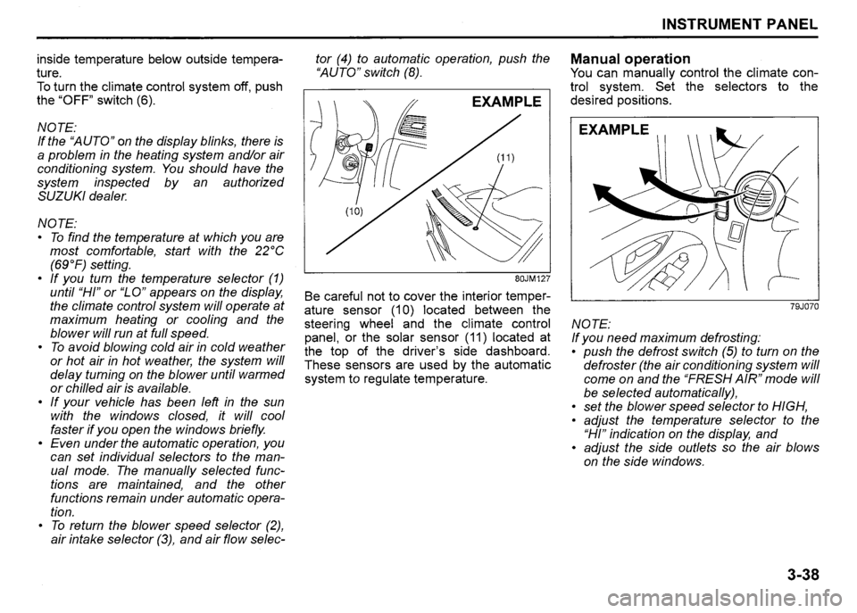 SUZUKI SX4 2012 Owners Manual SUZUKI SX4 2012 Owners Manual