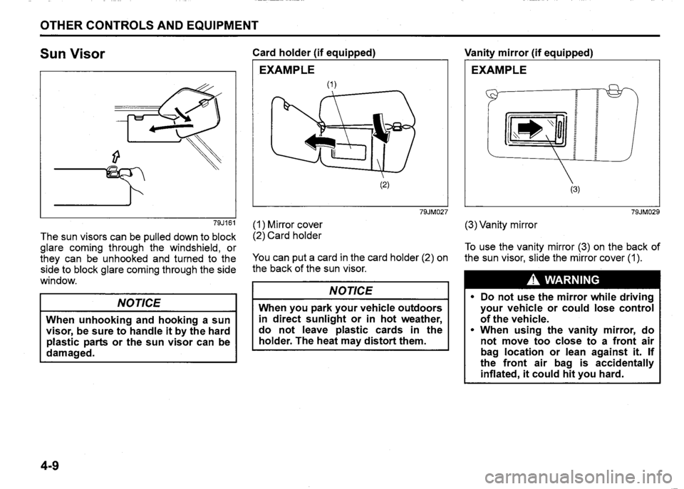 SUZUKI SX4 2009  Owners Manual 