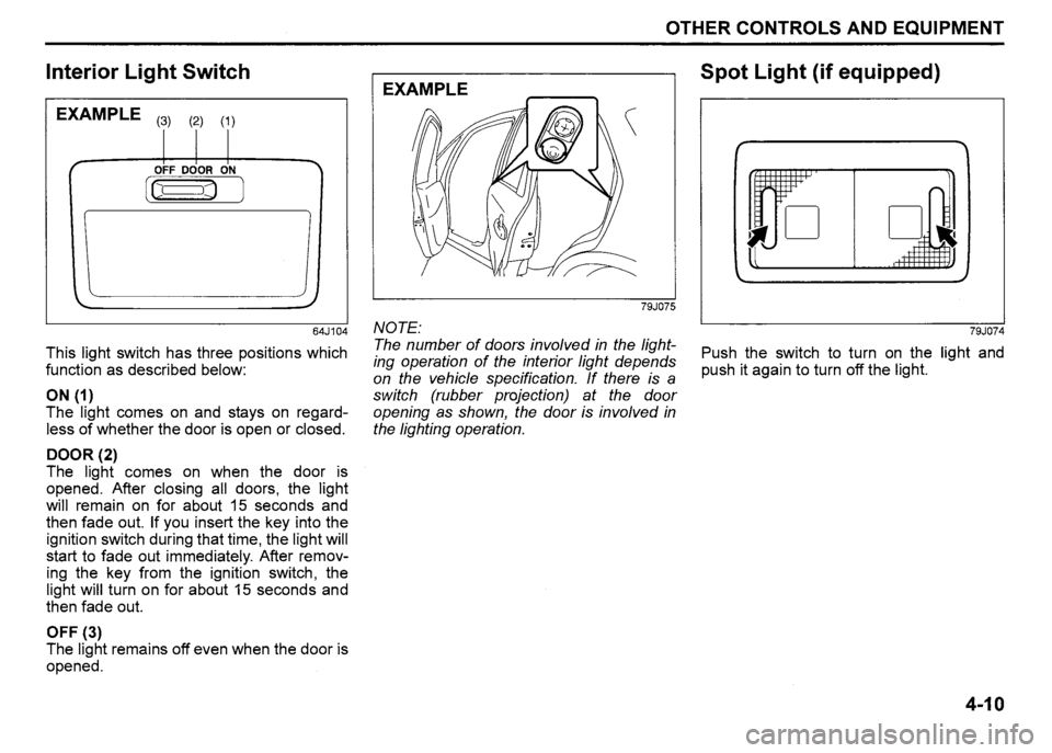 SUZUKI SX4 2009  Owners Manual 