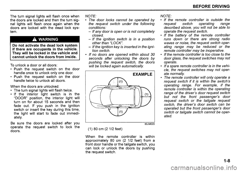 SUZUKI SX4 2012 User Guide SUZUKI SX4 2012 User Guide