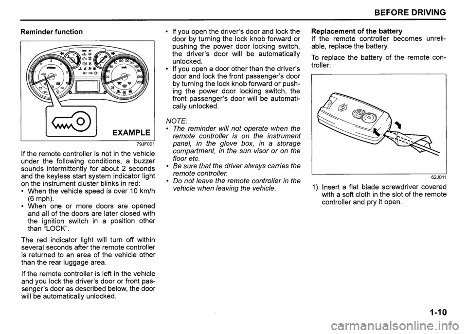 SUZUKI SX4 2009 Owners Manual SUZUKI SX4 2009 Owners Manual