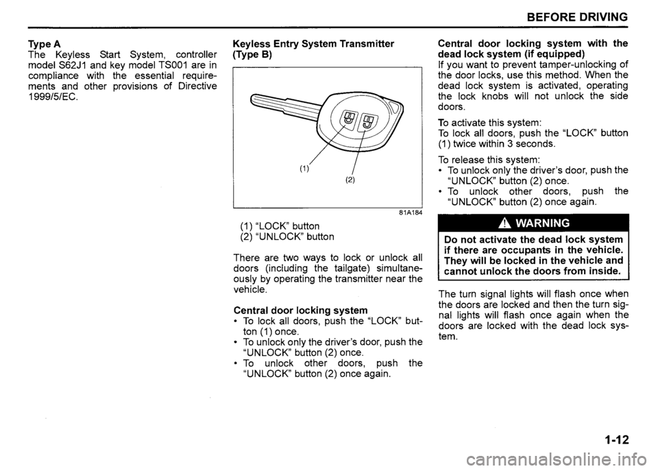 SUZUKI SX4 2009 Owners Manual SUZUKI SX4 2009 Owners Manual