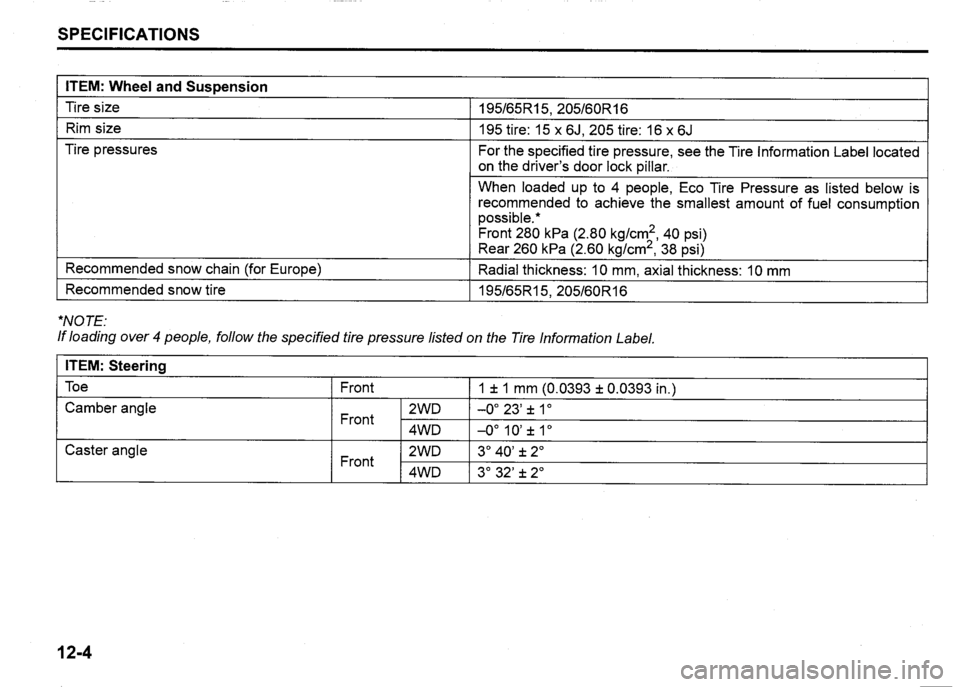 SUZUKI SX4 2009  Owners Manual 