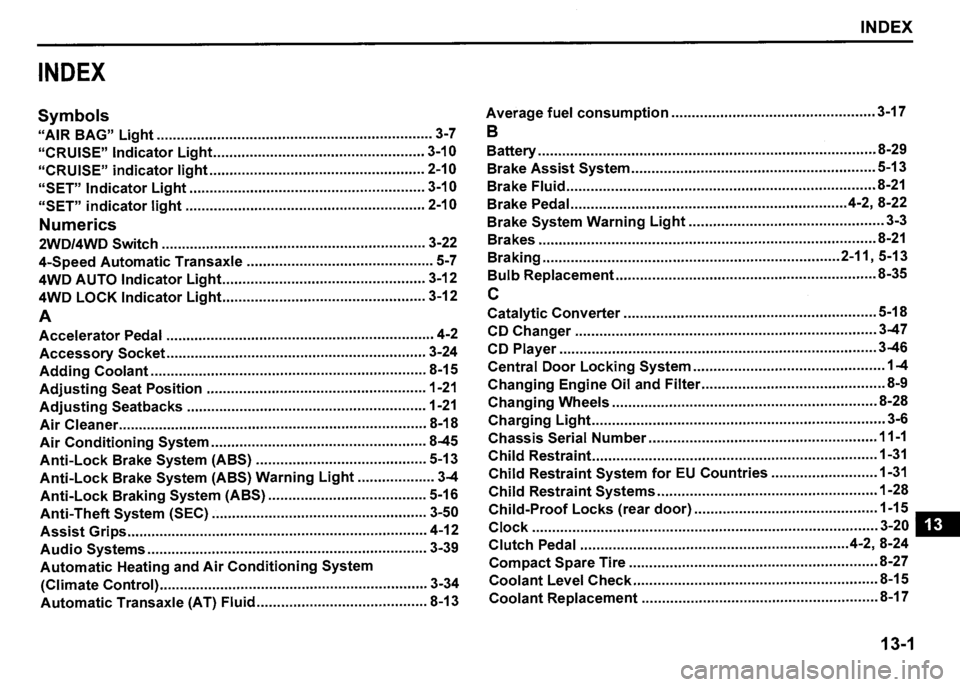 SUZUKI SX4 2009  Owners Manual 