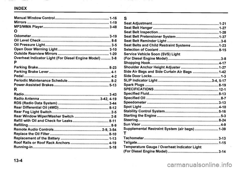 SUZUKI SX4 2009  Owners Manual 