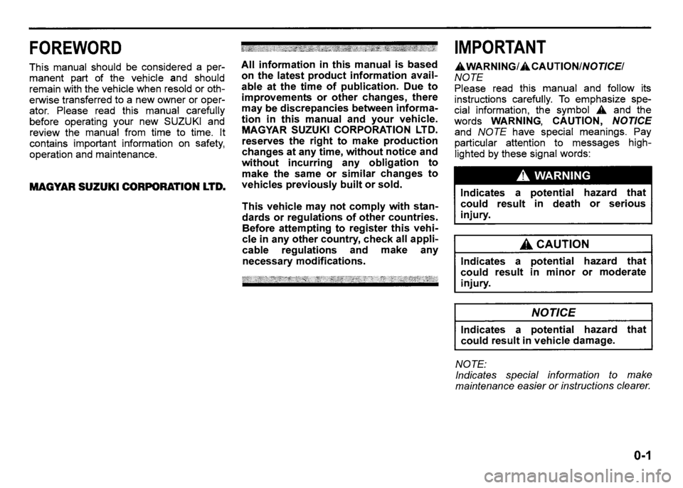 SUZUKI SX4 2012 Owners Manual SUZUKI SX4 2012 Owners Manual