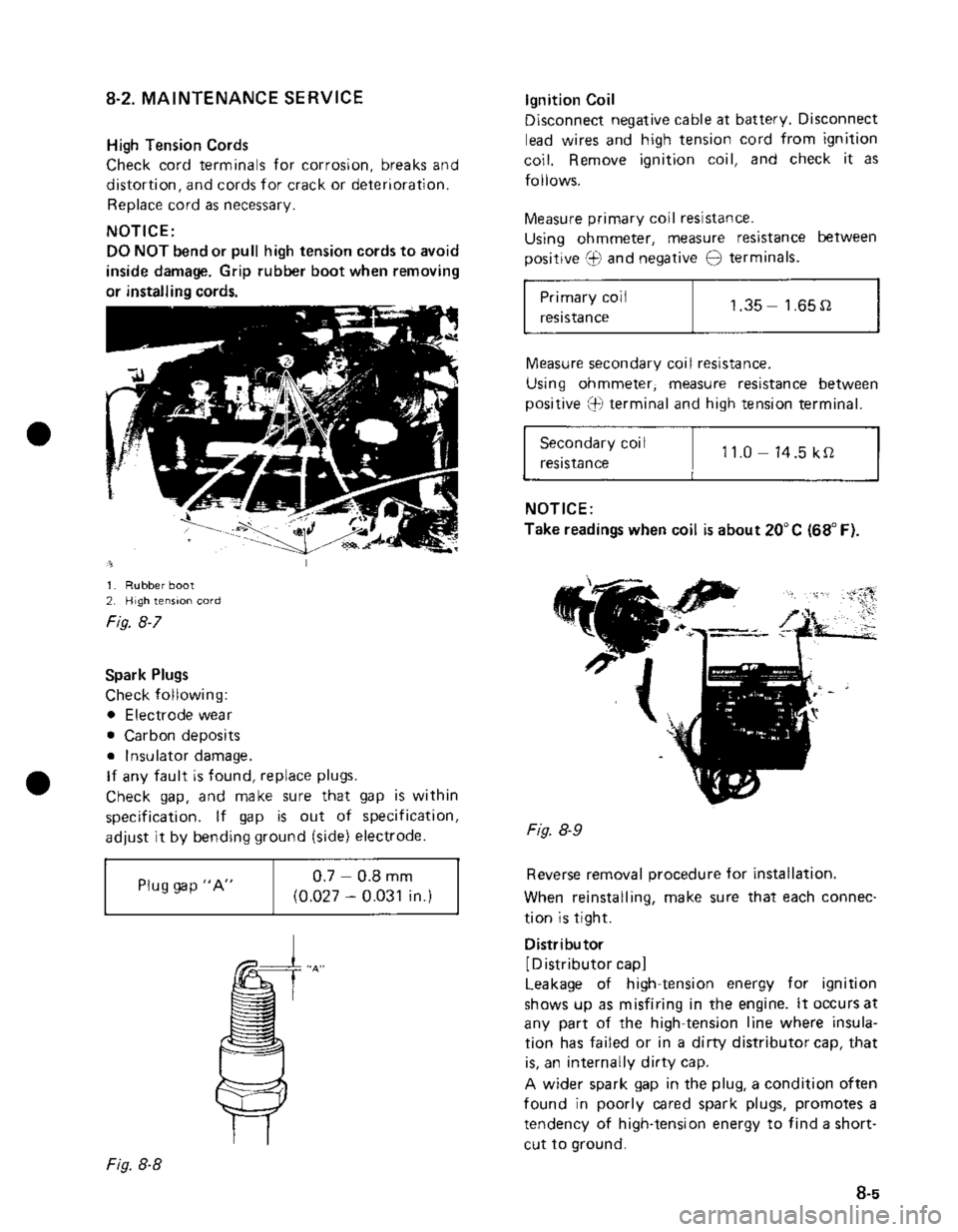 SUZUKI GRAND VITARA 1987  Service Repair Manual 